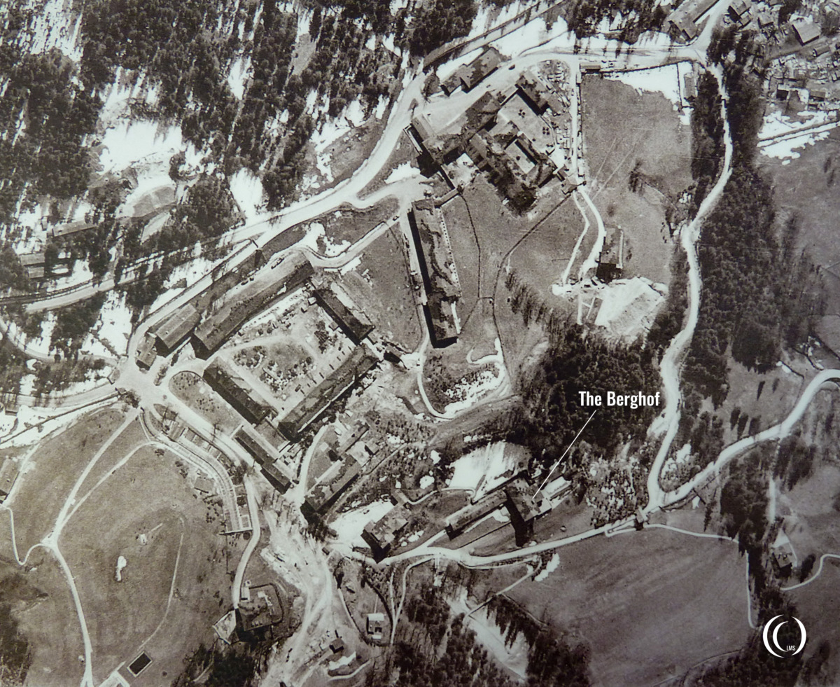 RAF aerial reconnaissance picture obersalzberg before bombing