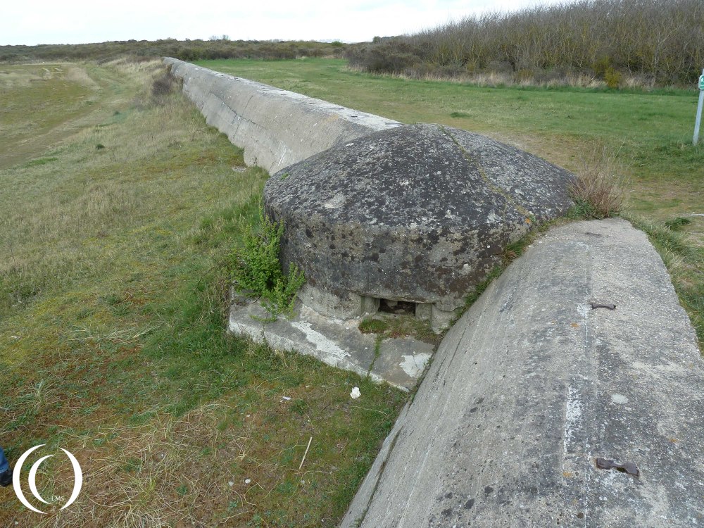 Battery Oye Plage, an Anti Tank Wall near Route des Dunes