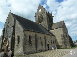 D-day: Church Notre-Dame-de-l'Assomption - Sainte-Mère-Église, Normandy, France