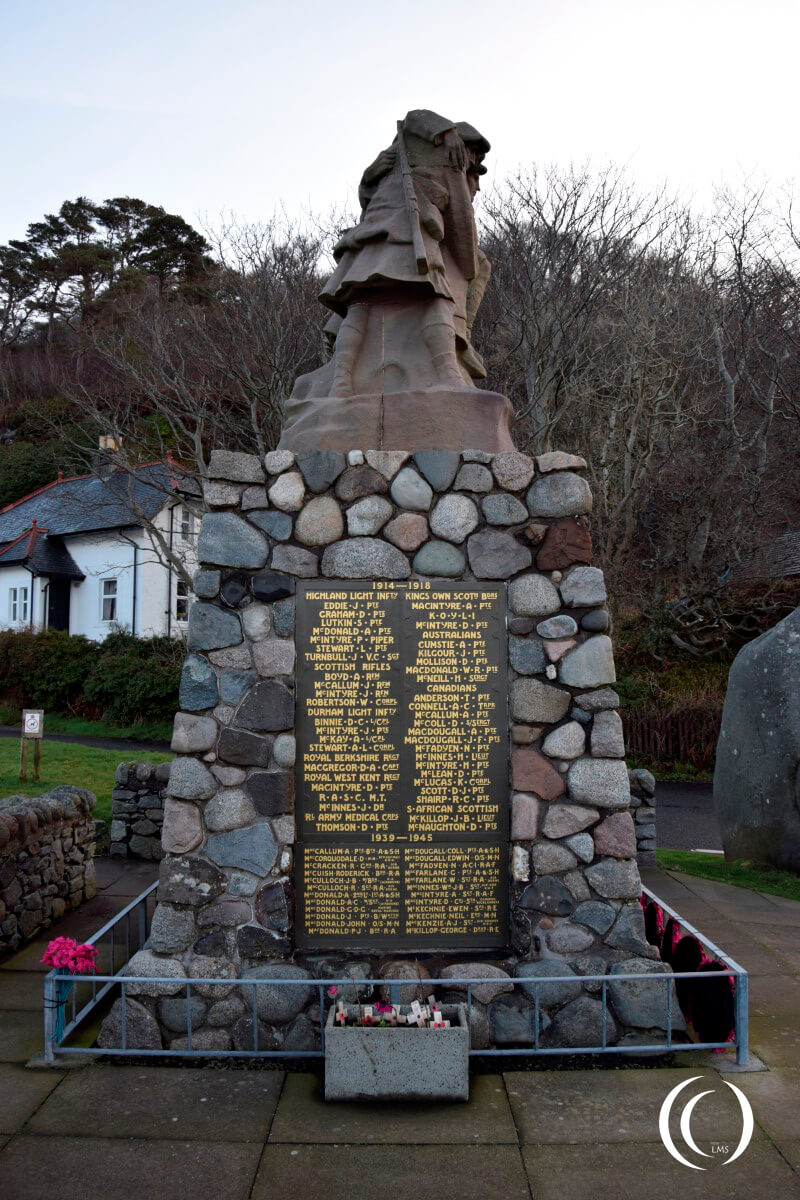 Oban war memorial unveiled on 11th November 1923