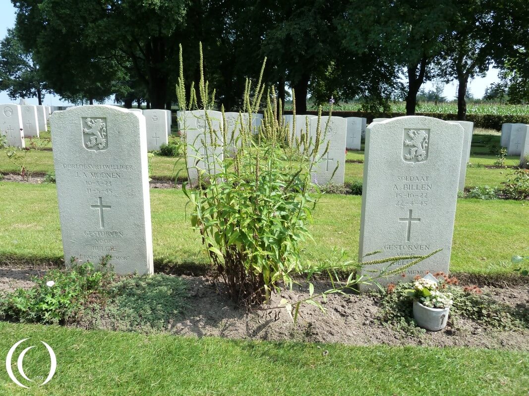 Two Belgium Soldiers - Canadian War Cemetery Groesbeek