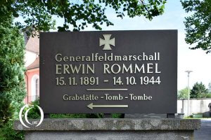 Grave of Generalfeldmarschall Erwin Rommel at Herrlingen Cemetery – Blaustein, Germany