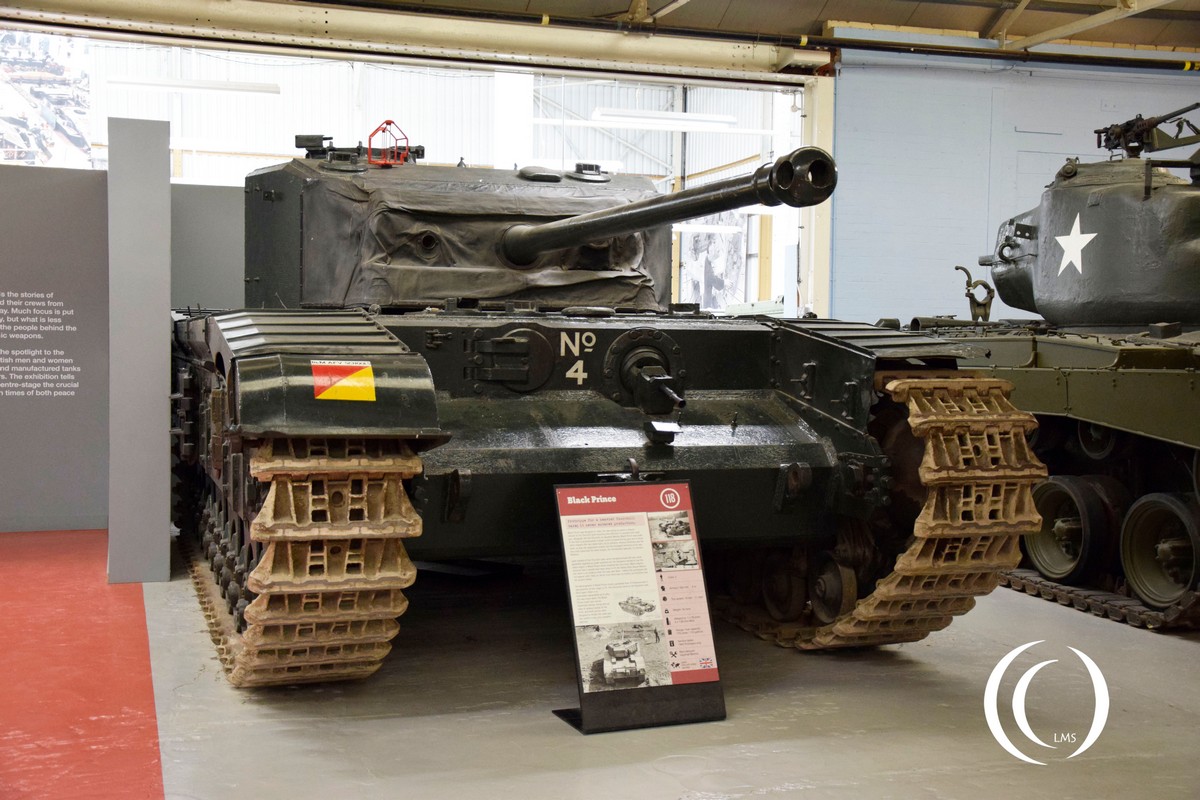 The Tank Museum - The Tank Museum's Black Prince Black Prince was designed  in 1943, the idea being to create a heavier version of the Churchill tank  mounting the 17 pounder anti-tank