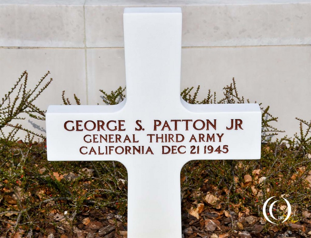 The Grave of General George S. Patton at Luxembourg American Cemetery and Memorial