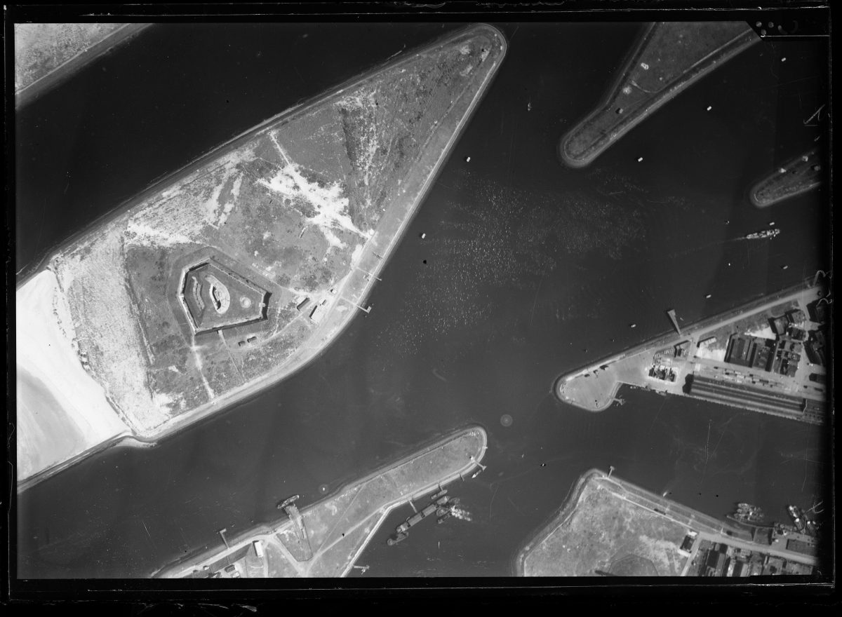 Aerial photo Fort at IJmuiden