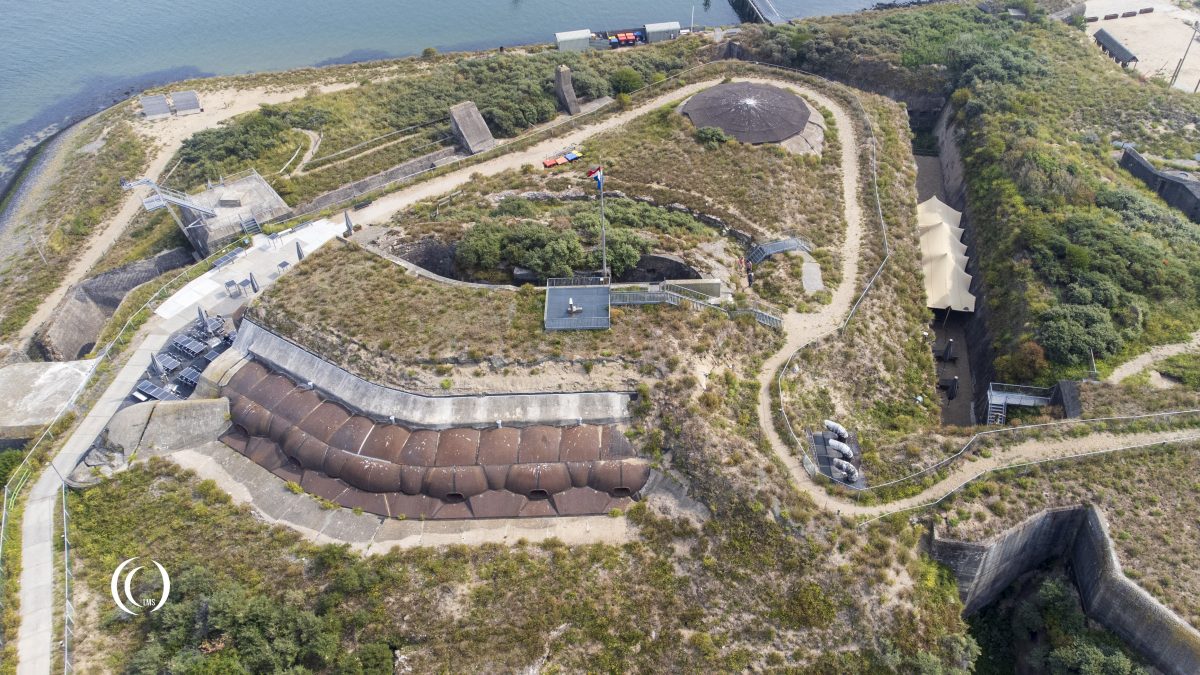 Fort IJmuiden from above