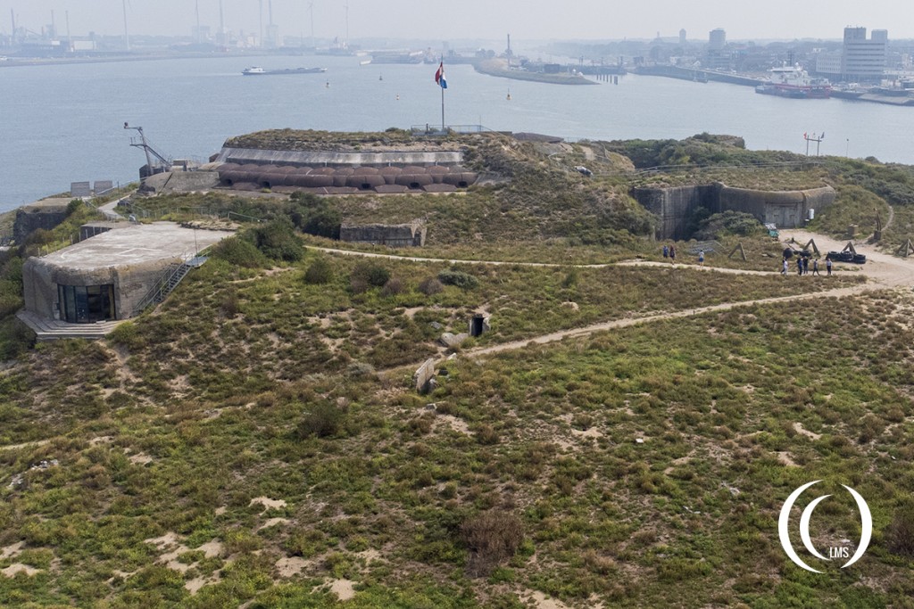 Fort Island IJmuiden - Guarding the water way to Amsterdam, the Netherlands
