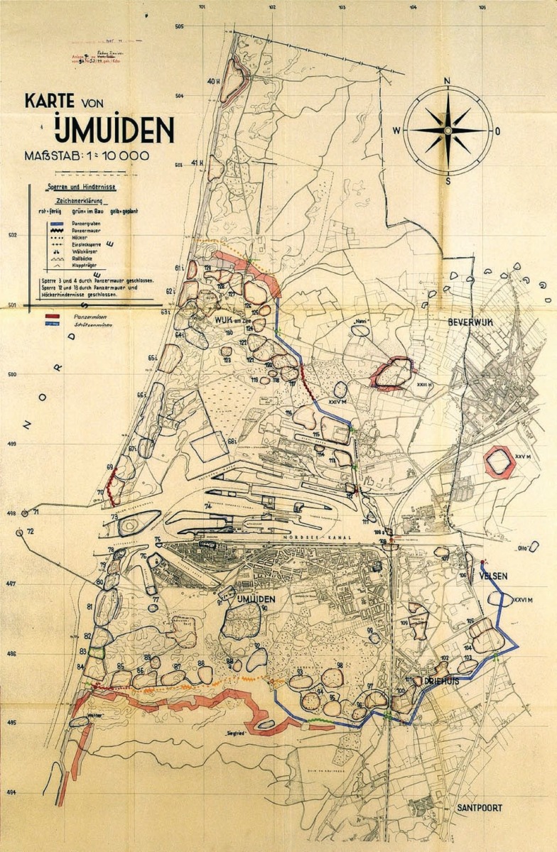 Map of Festung IJmuiden