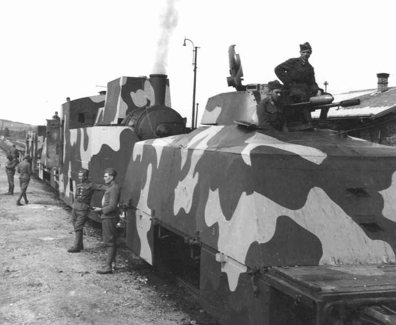 Slovak Armored Train Štefánik during the war - courtesy thefewgoodmen