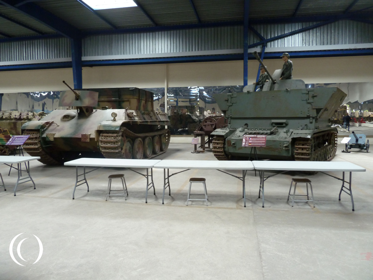 Bergepanzerwagen V or Bergepanther next to the Flakpanzer IV Mobelwagen - photo 2014