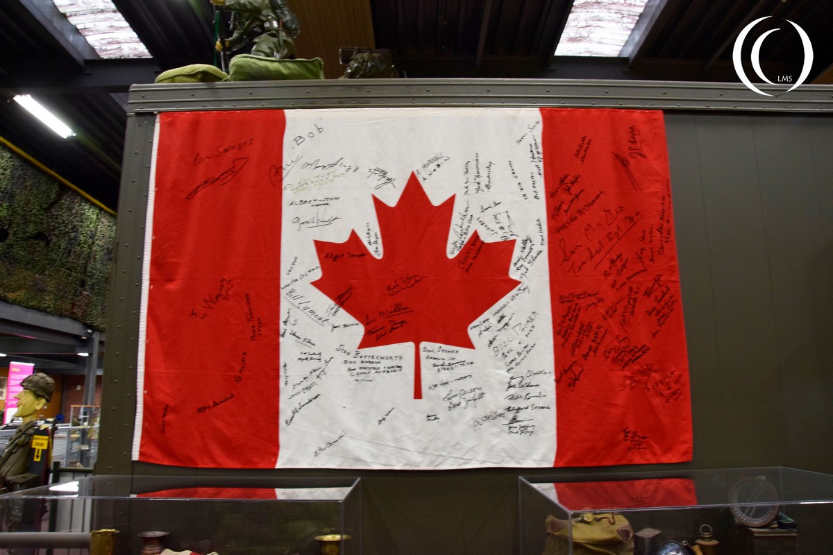 Victory Museum - Signed Canadian Flag