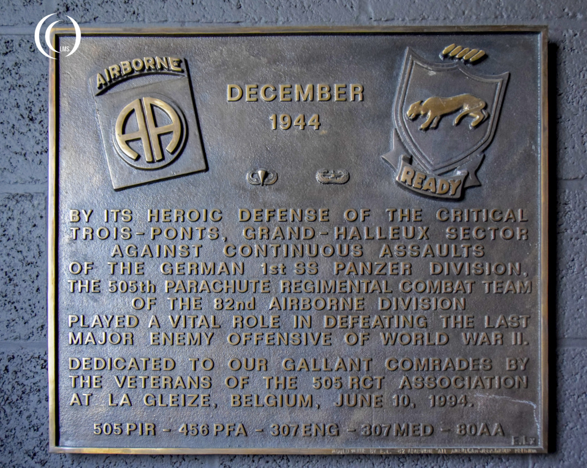 US 82nd Airborne memorial plaque