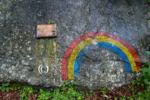 US 42nd Rainbow Division marking - Lamprechtshöhle, Sankt Martin bei Lofer, Austria
