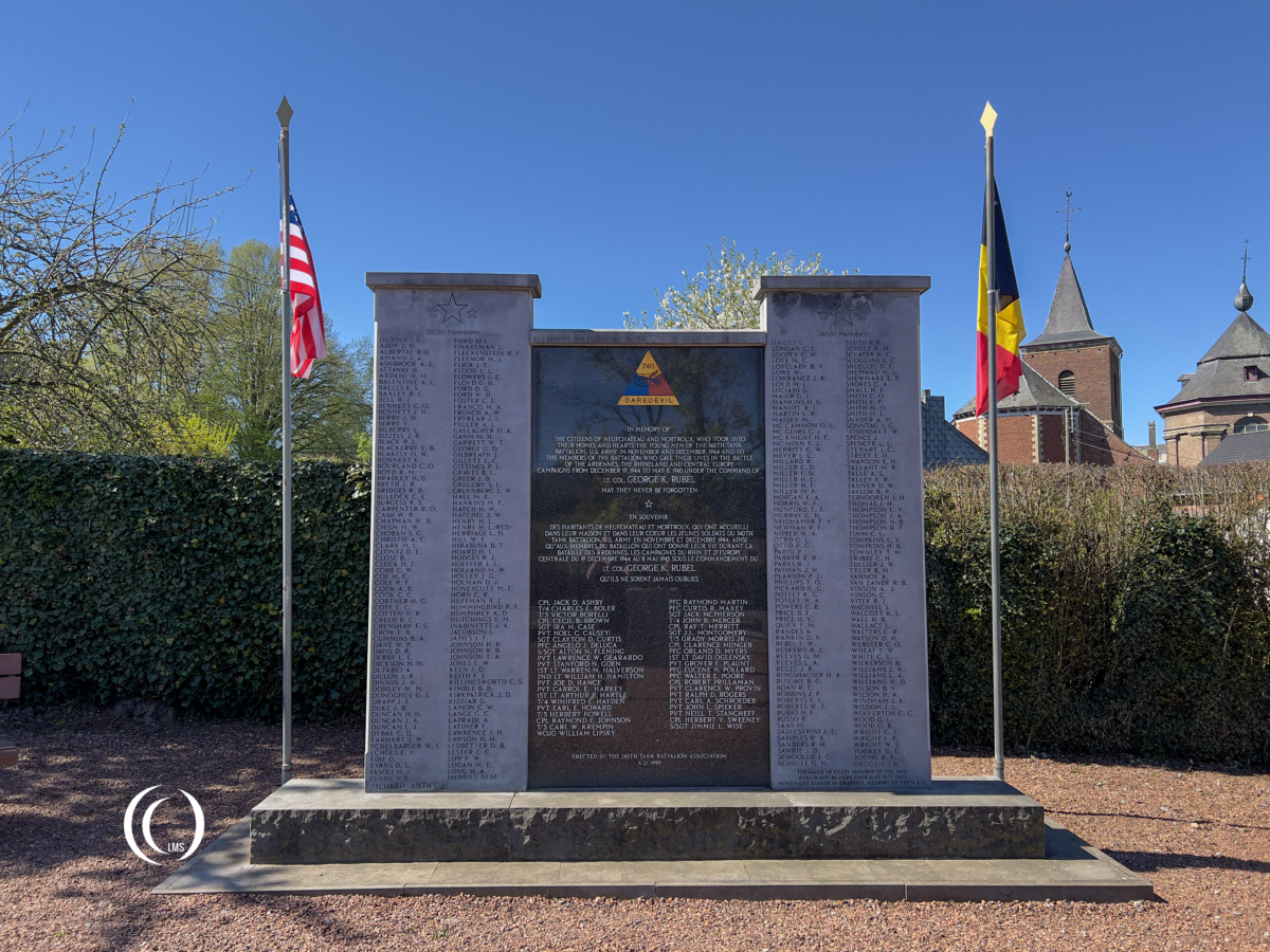US 740th Daredevil monument in Dalhem, Belgium