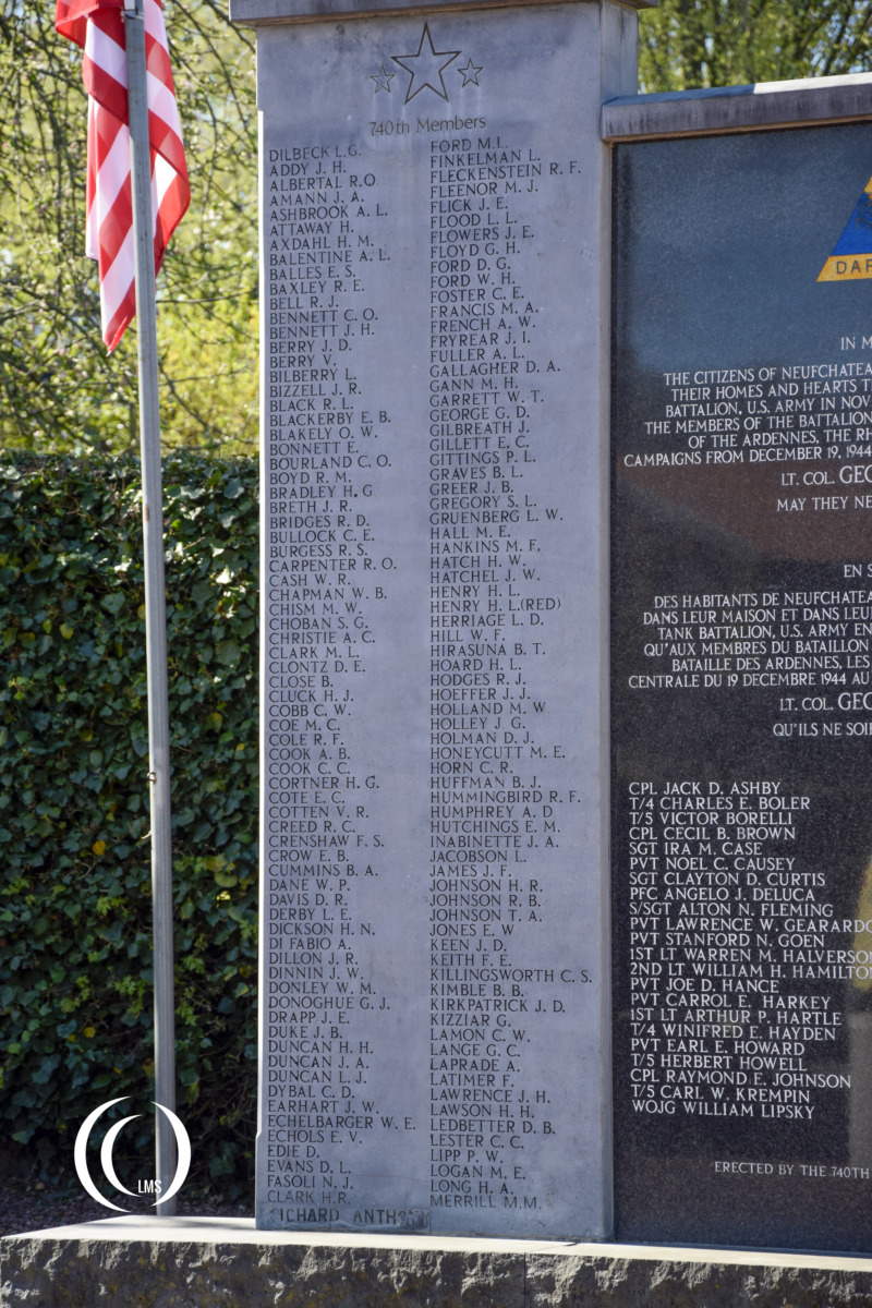 US 740th Daredevil monument names