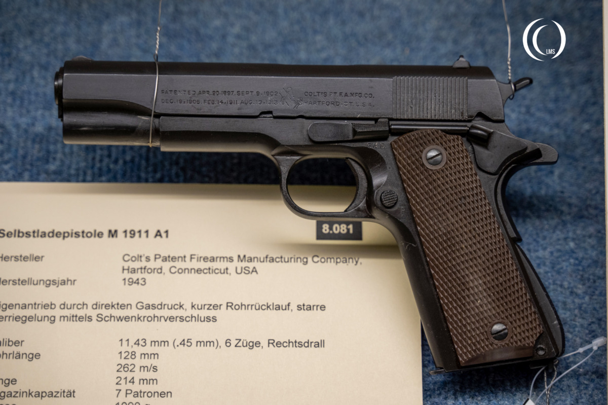 45mm Colt M1911 A1 (Government Model) – American Semi-automatic